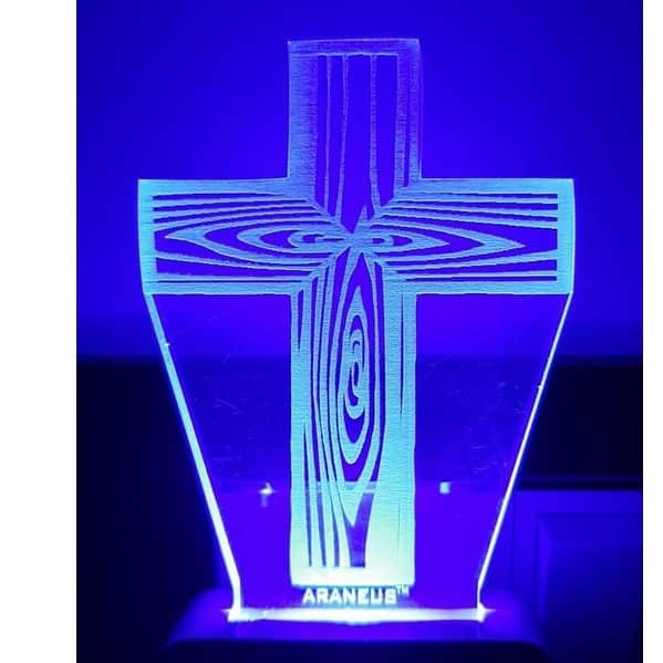 3D Illusion LED Night Lamp - front_view