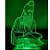 3D Illusion LED Night Lamp - top_view