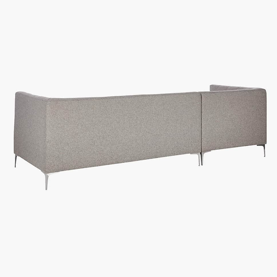 Amherst Grey Luxurious Sofa - rear_view