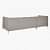 Amherst Grey Luxurious Sofa - rear_view