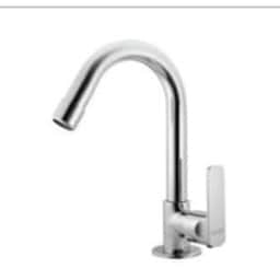Swan Neck Deck Mounted Tap - front_view