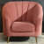 Nara One Seater Velvet Sofa Blush Pink - photo