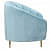 Nara 1 Seater Velvet Sofa In Sky Blue - top_view