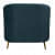 Nara Velvet Sofa In Teal Blue - rear_view