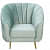 Nara Velvet Sofa In Mint Green - front_view