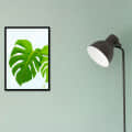 Palm Leaves  Poster With Glass Framed Wall Painting - front_view