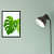 Palm Leaves  Poster With Glass Framed Wall Painting - front_view