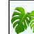 Palm Leaves  Poster With Glass Framed Wall Painting - rear_view