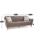 3 SEATER FABRIC SOFA - rear_view