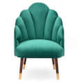Barrel Peacock Dining Chair In Green - front_view
