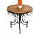 Patio Furniture Set Wood and Iron - front_view