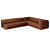 Cocoa L Shape Leather Sofa - front_view