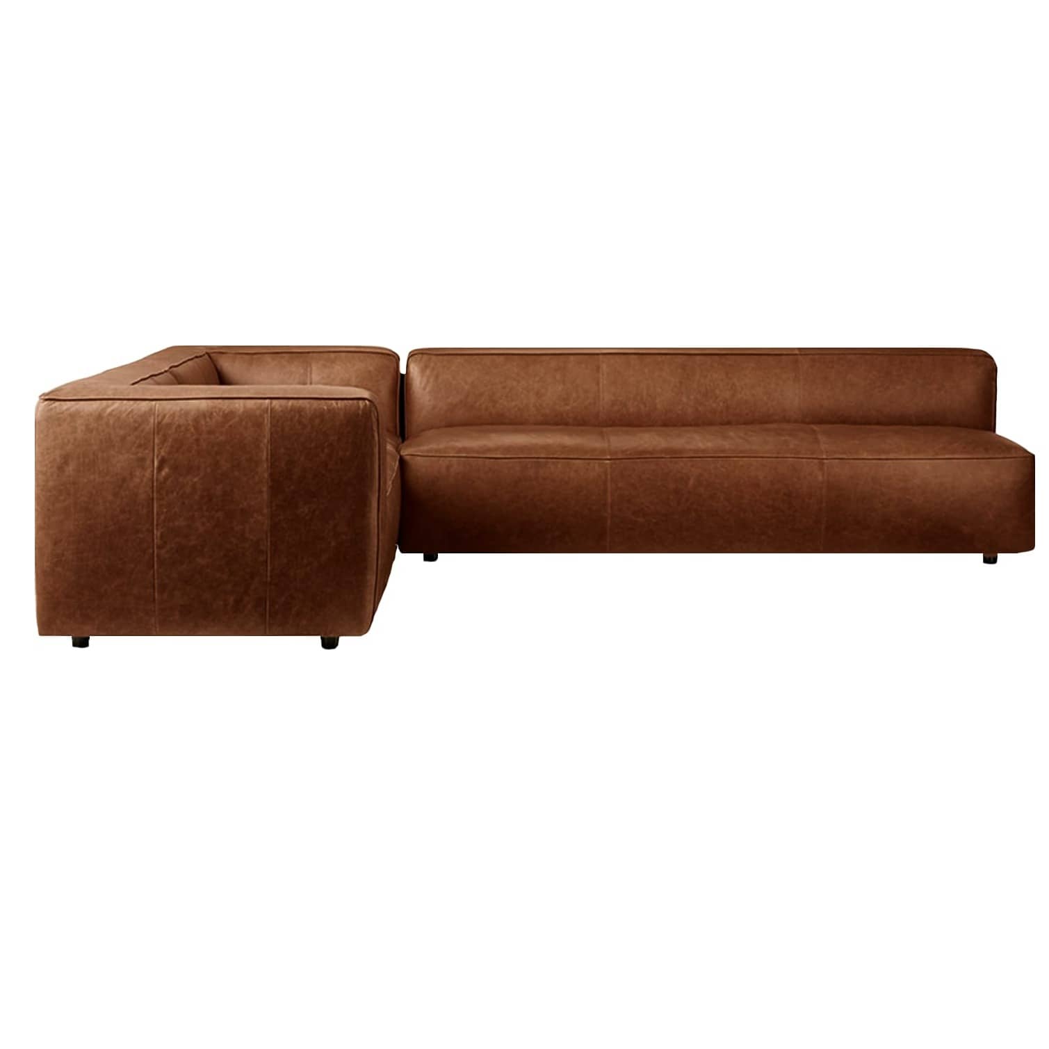 Cocoa L Shape Leather Sofa