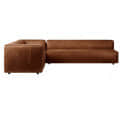 Cocoa L Shape Leather Sofa - left_view