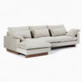 Dayton White 4 Seater Sofa Set - rear_view