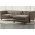 Parma Grey Cushioned 4-Seater Sofa - top_view