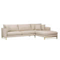 Dayton White Cushioned Sofa - front_view