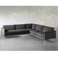 Yolo Dark Grey 5-Seater Cushioned Sofa - photo