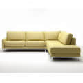 Hamilton Yellow Textured Jute Sofa - front_view