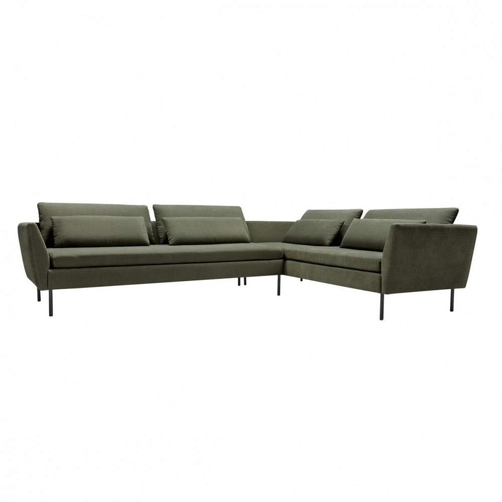 Amherst Olive Night Green Sofa with Single Cushion - photo