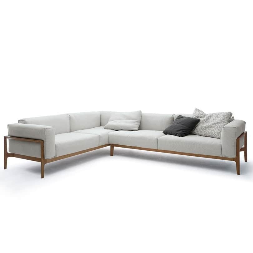 Hamilton Grey Cushioned Sofa - front_view