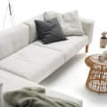 Hamilton Grey Cushioned Sofa - rear_view