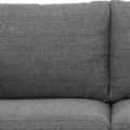 Fabric 2 Seater Sofa Grey Color - rear_view