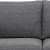 Fabric 2 Seater Sofa Grey Color - rear_view