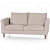 Dayton Jute Oyster Beige Sofa - photo