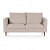 Dayton Jute Oyster Beige Sofa - front_view