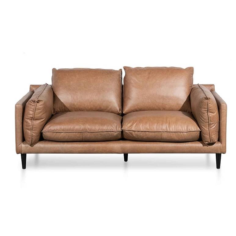 Brown Buff Leather 2 Seating Sofa