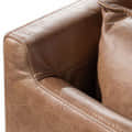 Brown Buff Leather 2 Seating Sofa - front_view