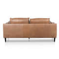 Brown Buff Leather 2 Seating Sofa - rear_view