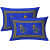Cotton Double Bedsheet With Pillow Covers Jaipuri Print - Blue - rear_view