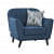 Nara Modern Blue Sofa - front_view