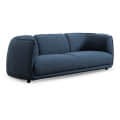 Fujairah 3 Seater Blue Sectional Sofa - front_view