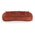 Yolo Velvet Sofa In Rustic Brown - photo