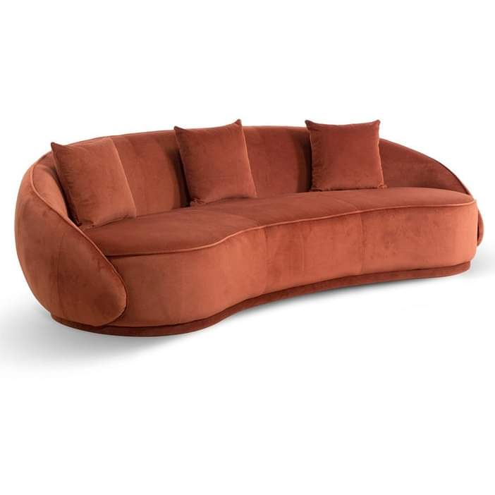 Brown Velvet Sofa Bed Baci Living Room