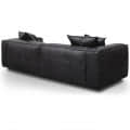Buff Leather Sofa 2 seater (Black) - right_view