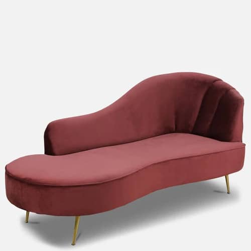 Styx Velvet Chaise Lounger