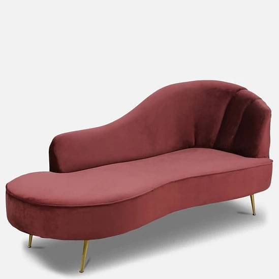 Styx Velvet Chaise Lounger