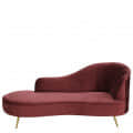 Styx Velvet Chaise Lounger - front_view