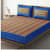 Unique Blue Colored Jaipuri Print Cotton Double Bedsheet with 2 Pillow Cover - photo