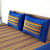 Unique Blue Colored Jaipuri Print Cotton Double Bedsheet with 2 Pillow Cover - top_view