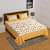 Yellow color cotton Double Bedsheet with 2 Pillow Covers - photo
