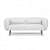 Ruwais Modern White Sofa - photo