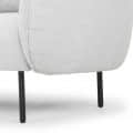 Ruwais Modern White Sofa - rear_view