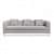 Ruwais 3-Seater Grey Single Cushioned Sofa - photo