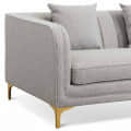 Ruwais 3-Seater Grey Single Cushioned Sofa - top_view