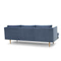 Paddington 3 Seater Sofa in Dusty Blue Color - rear_view
